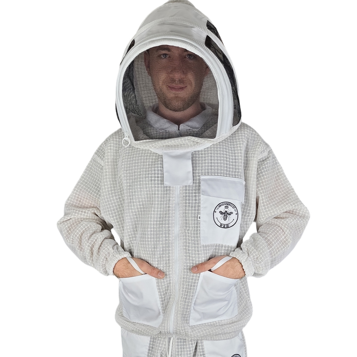Belüftete Imkerjacke mit Atmungsnetz Mesh System