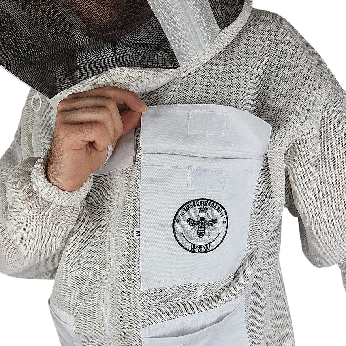 Belüftete Imkerjacke mit Atmungsnetz Mesh System