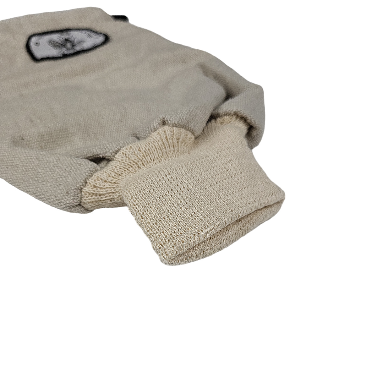 Imkerhandschuhe Leder mit Stoffüberzug