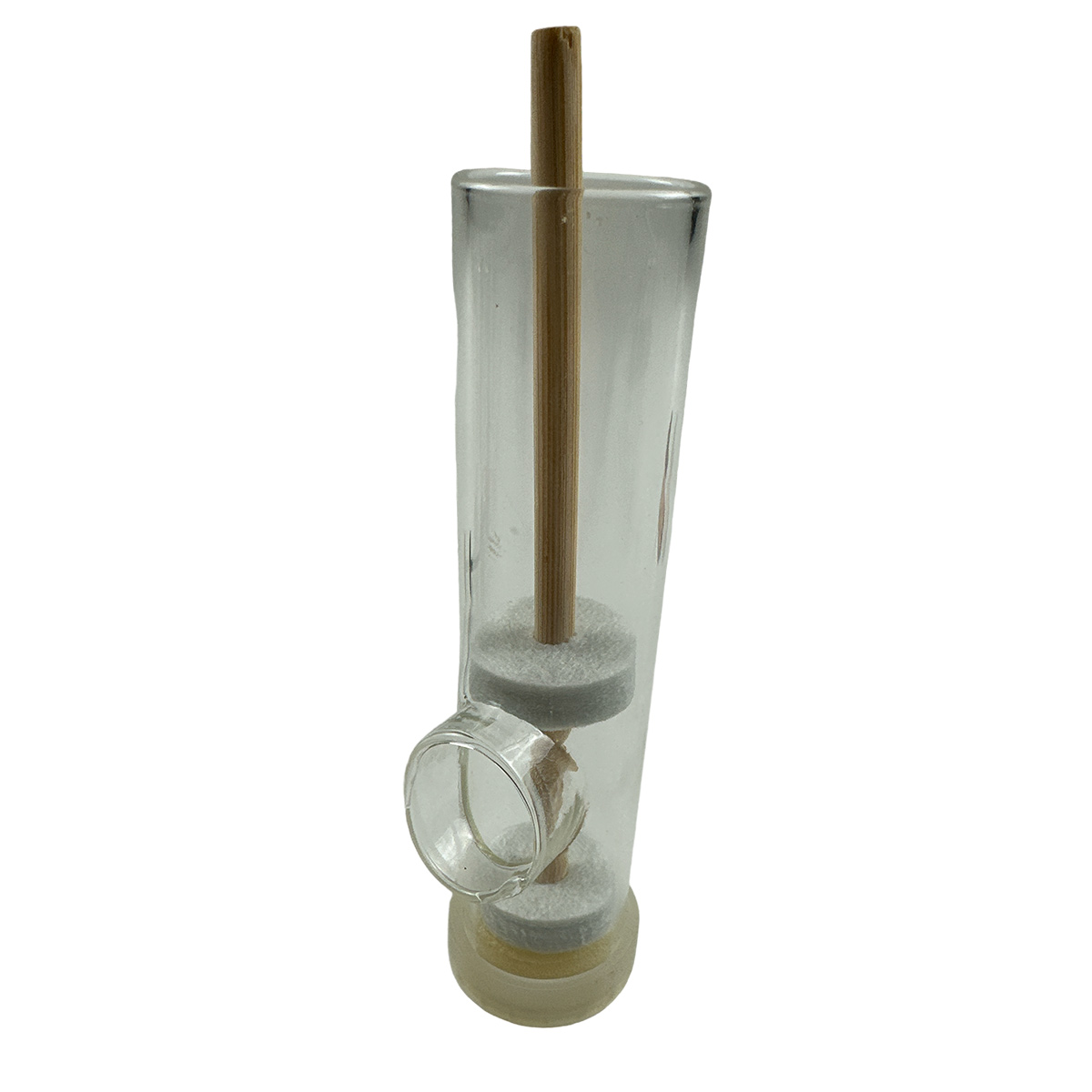 Glas Zeichenkolben
