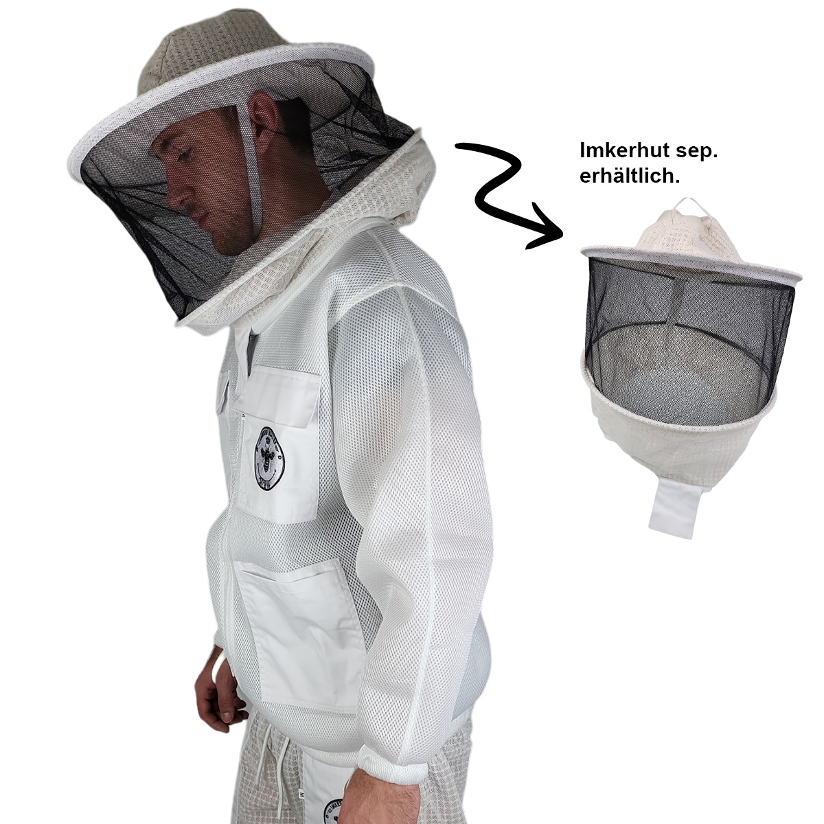 Belüftete Imkerjacke 3D-Mesh