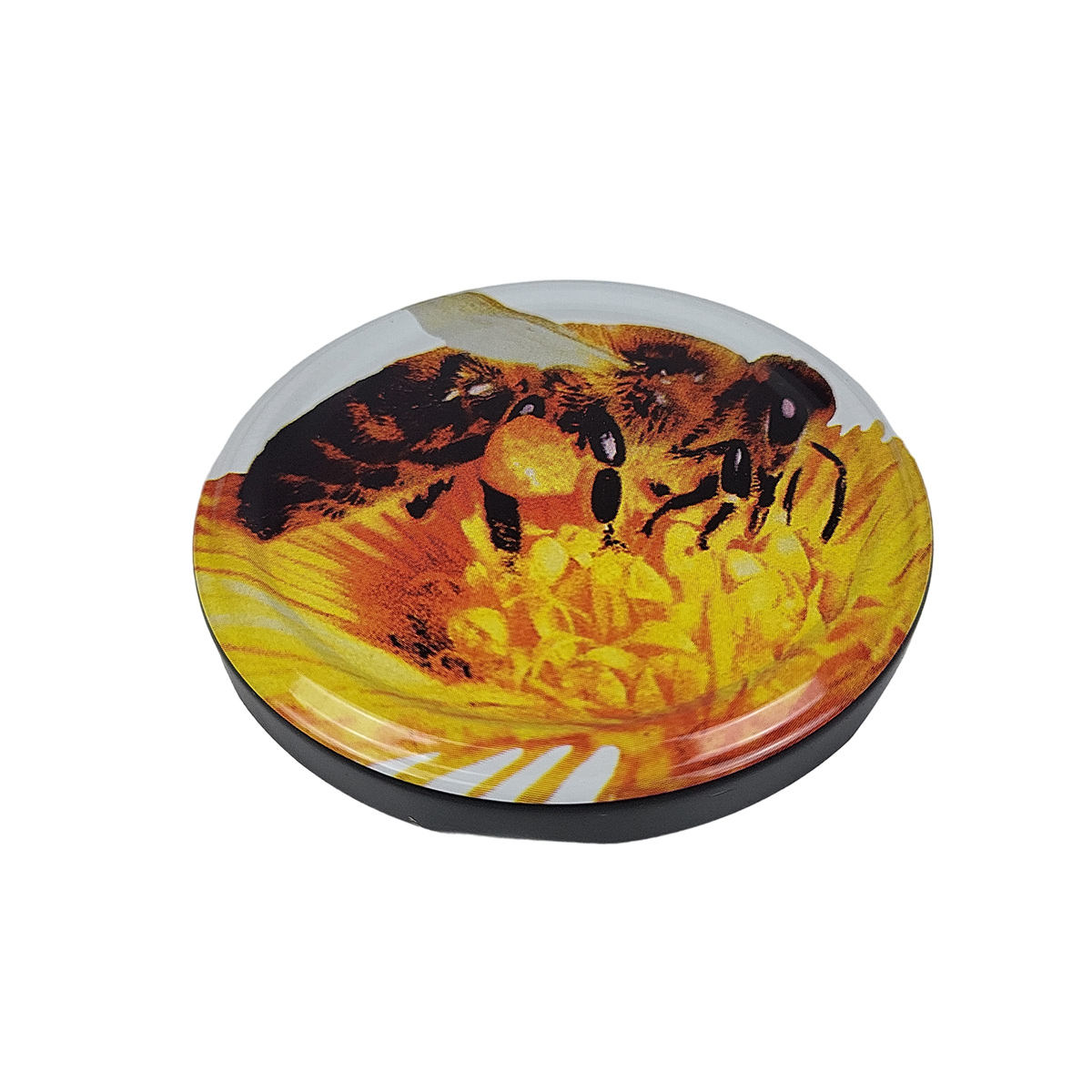 TO Rundglas Deckel mit Bienensymbol