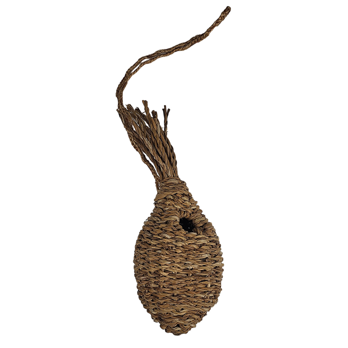 Vogelhäusschen aus Schilfgras